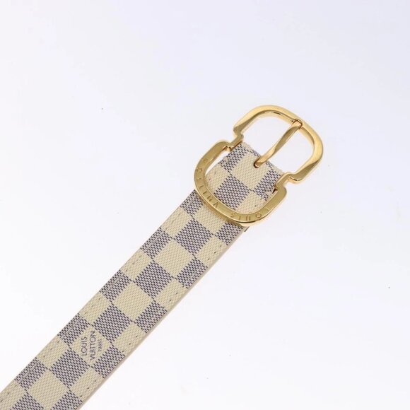 LOUIS VUITTON Damier Azur Ceinture Mini Belt 34.3"" M9782 LV Auth - Picture 7 of 15